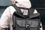 Plain Buckled Lightweight Backpack