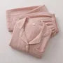 Couple Matching Pajama Set: Long-Sleeve Collared Top + Pants (Various Designs)