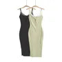 Spaghetti Strap Keyhole Panel Lace Midi Sheath Dress