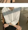 Plain Long-Sleeve Loose Shirt