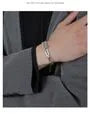 Chunky Layered Stainless Steel Bracelet
