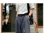 High Waist Plain Wide Leg Cargo Pants
