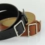 Square Buckle Faux Leather Belt