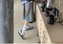Mid Rise Washed Wide Leg Denim Shorts
