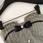 Strapless Frayed Denim Crop Top