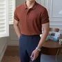 Short-Sleeve Striped Polo Shirt