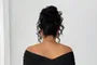 Plus Size Short Sleeve off-Shoulder Plain Slim-Fit T-Shirt