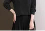 Mock Two-Piece Long-Sleeve Striped Collar Sweater