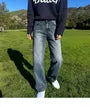 Washed Wide-Leg Jeans