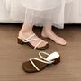 Chunky Heel Square Toe Strappy Sandals