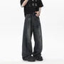 Mid Rise Washed Wide Leg Jeans