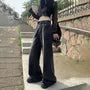 Mid Waist Washed Baggy Jeans