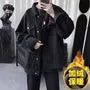 Single Breasted Fleece Lined Denim Jacket