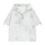 Short-Sleeve Henley Tie Dye Hooded T-Shirt / Mid Rise Shorts