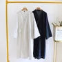 Striped Jacquard Kimono Pajama Robe