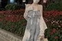 Spaghetti Strap Tie Dye Ruffle Trim Midi A-Line Sundress