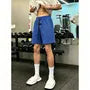 Drawstring Waist Plain Sweatshorts