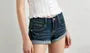 Cap Sleeve V-Neck Plain Ruffled-Trim Eyelet Lace Slim-Fit Blouse