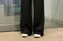 High Waist Plain Wide Leg Dress Pants