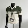 Short-Sleeve Collared Two Tone Polo Shirt