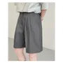 Mid Rise Plain Bermuda Dress Shorts