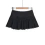 Balletcore Low Waist Lace-Trim Plain Mini A-Line Skirt
