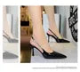 High Heel Rhinestone Slingback Sandals