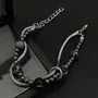 Stainless Steel Beaded Layered Bracelet
