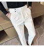 High Waist Plain Straight Leg Dress Pants
