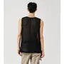 Crewneck Mesh Plain Tank Top
