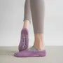 Contrast Trim Grip Yoga No Show Socks
