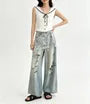 Sailor Collar Contrast Trim Tie Front Button-Up Sweater Vest