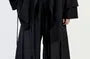 Mock Two-Piece V-Neck Open Front Jacket