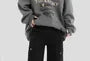 Couple Matching Mid Rise Plain Baggy Cargo Pants