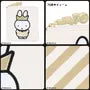 Miffy 70 Square Makeup Pouch (Dick Bruna Gold & Black  Series)