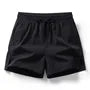 Drawstring Waist Plain Slit Shorts