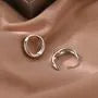 Polished Sterling Silver Hoop Earring (various designs)