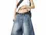 Low Rise Washed Wide Leg Jorts