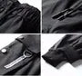 Drawstring Waist Plain Tapered Cargo Pants