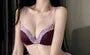 Burgundy Red Lace Trim Push-up Bra / Panties / Set