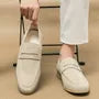 Faux Suede Loafers