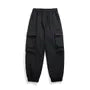 Mid Rise Plain Cargo Pants