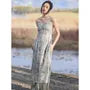 Tie Dye Slit Lace Midi Jumper Dress