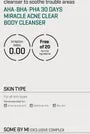 AHA, BHA, PHA 30 Days Miracle Acne Clear Body Cleanser OTC Version