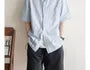 Unisex Plain Short-Sleeve Pocket Shirt in 5 Colors