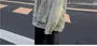 Washed Distressed Oversized Denim Single-Breasted Jacket