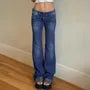 High Rise Washed Flared Jeans