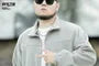 Plus Size Plain Zip Jacket