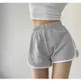 High Waist Plain Contrast Trim Hot Pants