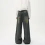 Mid Rise Washed Wide Leg Jeans